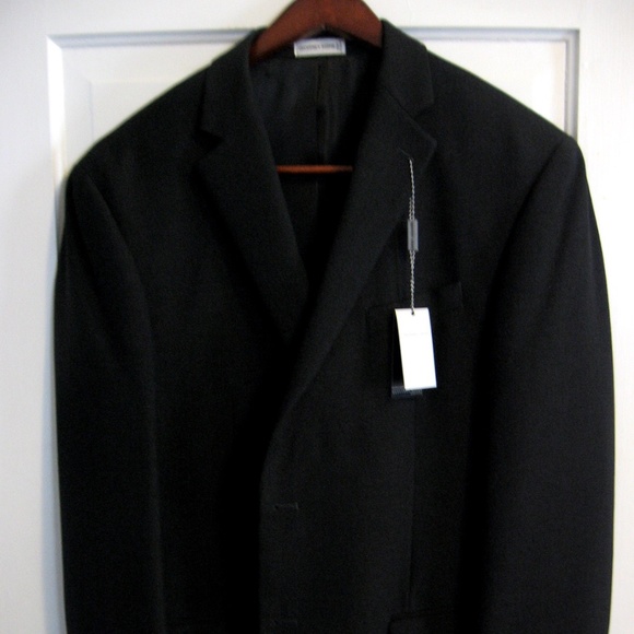 GEOFFREY BEENE 46L LUXURY DARK CHARCOAL SPORTCOAT - Picture 3 of 6